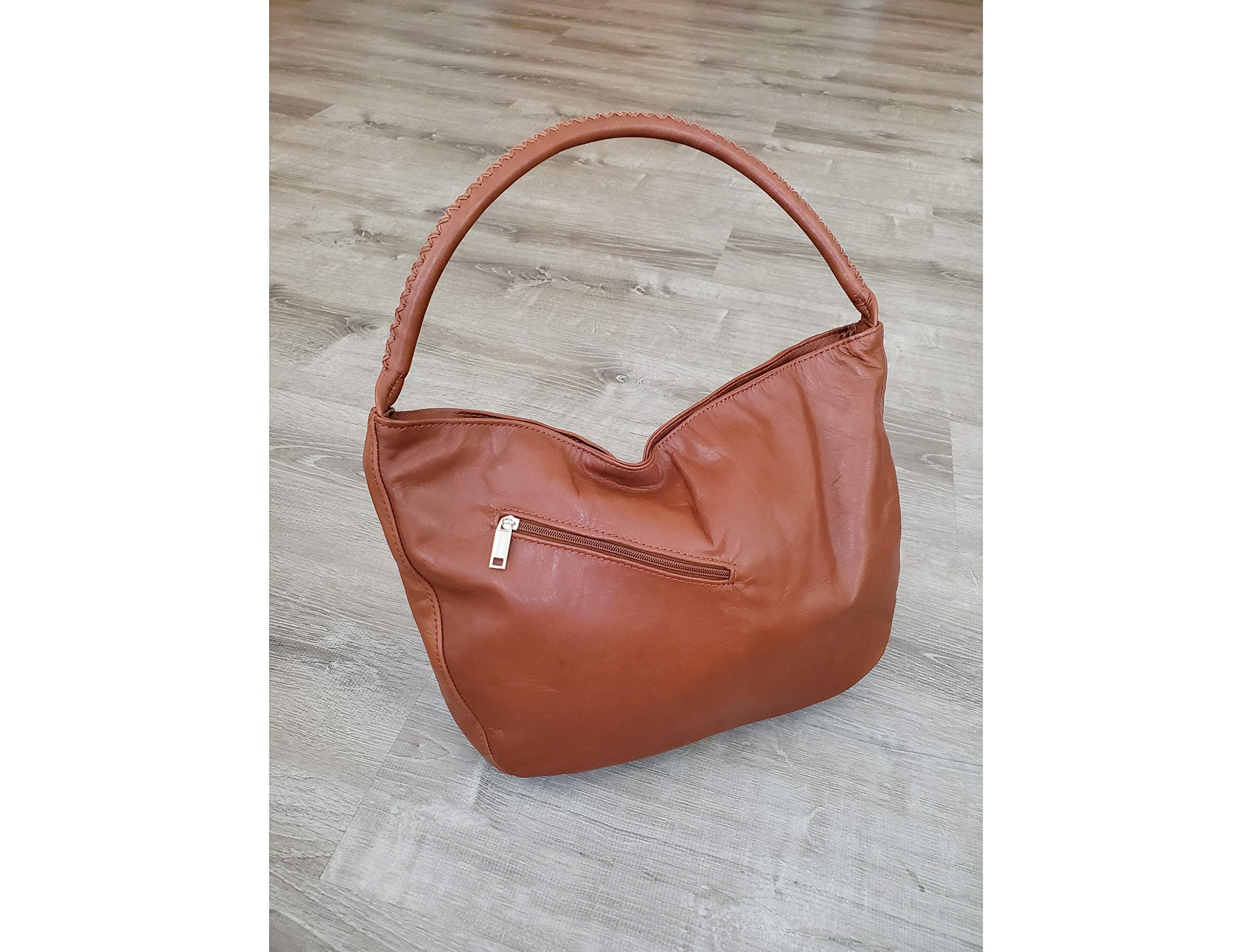 Fgalaze Brown Leather Hobo Bag - Stylish Casual Everyday Shoulder Handbag with Boho Chic Design for Women | Perfect for Work, Travel & Shopping (Sofia)