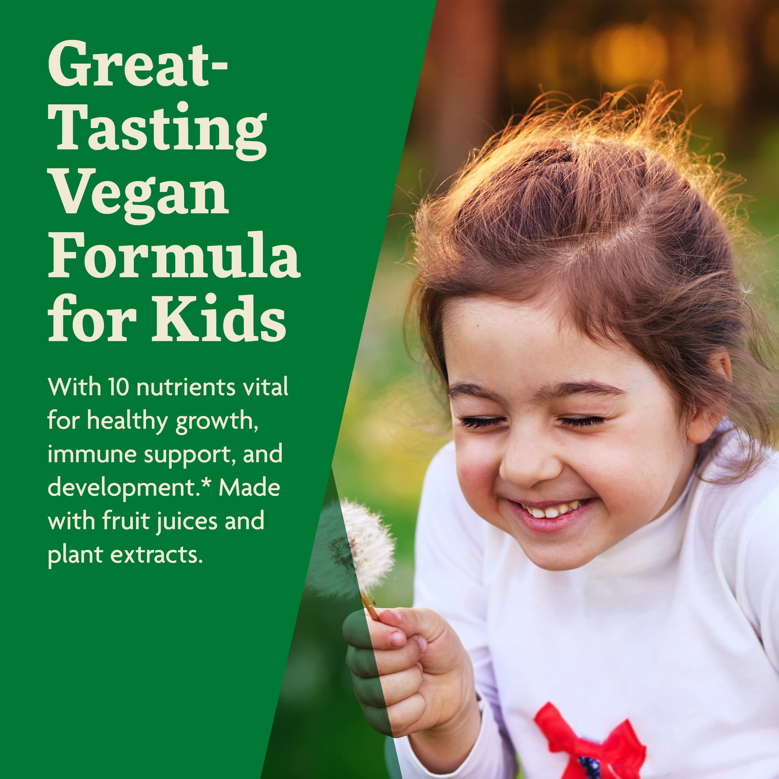 Floradix Kinder Love Kids Liquid Multivitamin with Vitamins A, C, D, E & Calcium - Vegetarian, Non-GMO, Gluten-Free Supplement for Children - 17 fl oz - Supports Immune System & Healthy Growth for Active Kids