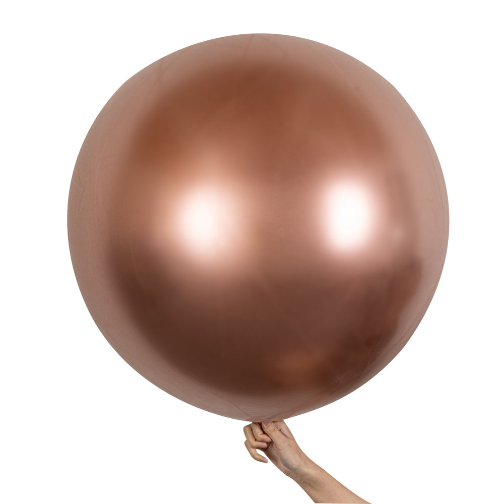 Balloonify Metallic Rose Gold Latex Balloons - 36 Inch (10 Count) for Birthday Parties, Weddings & Special Events