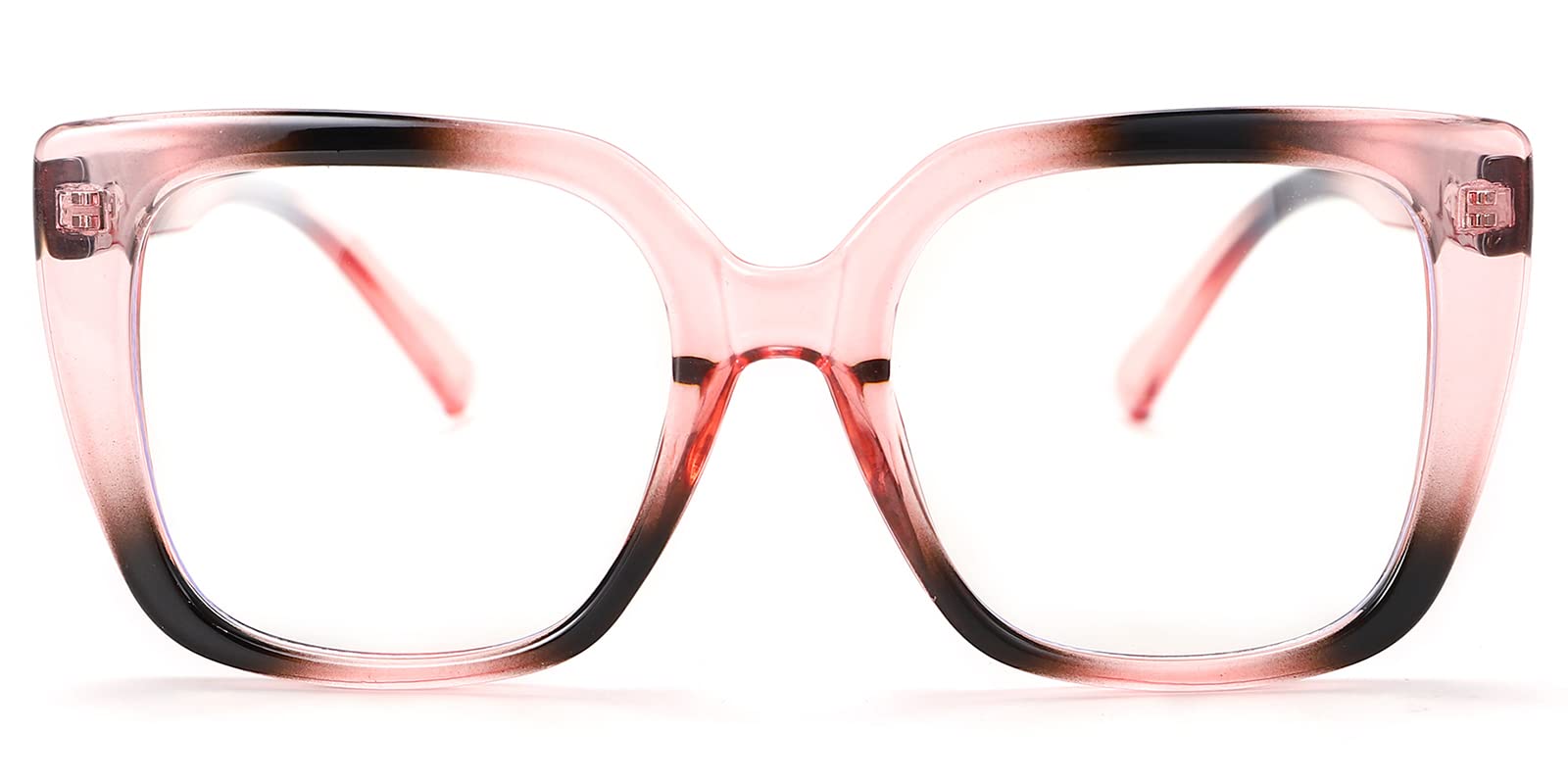 Blue Light Blocking Glasses for Women - Oversized Non-Prescription Fashion Eyewear with Clear Frames for Computer Use, Gaming, and Screen Time Protection
