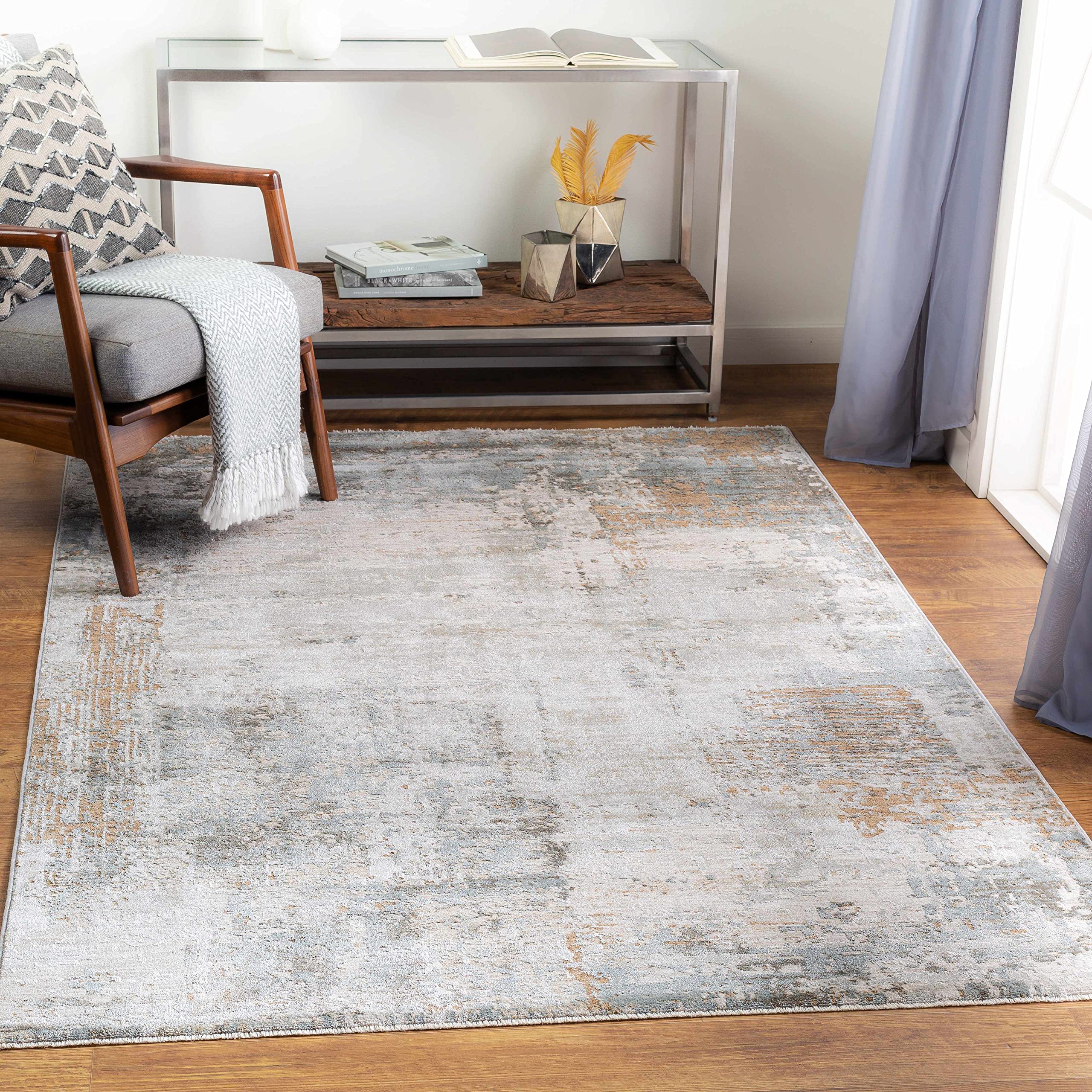 Hauteloom Kress Modern Abstract Area Rug - Round 6'7