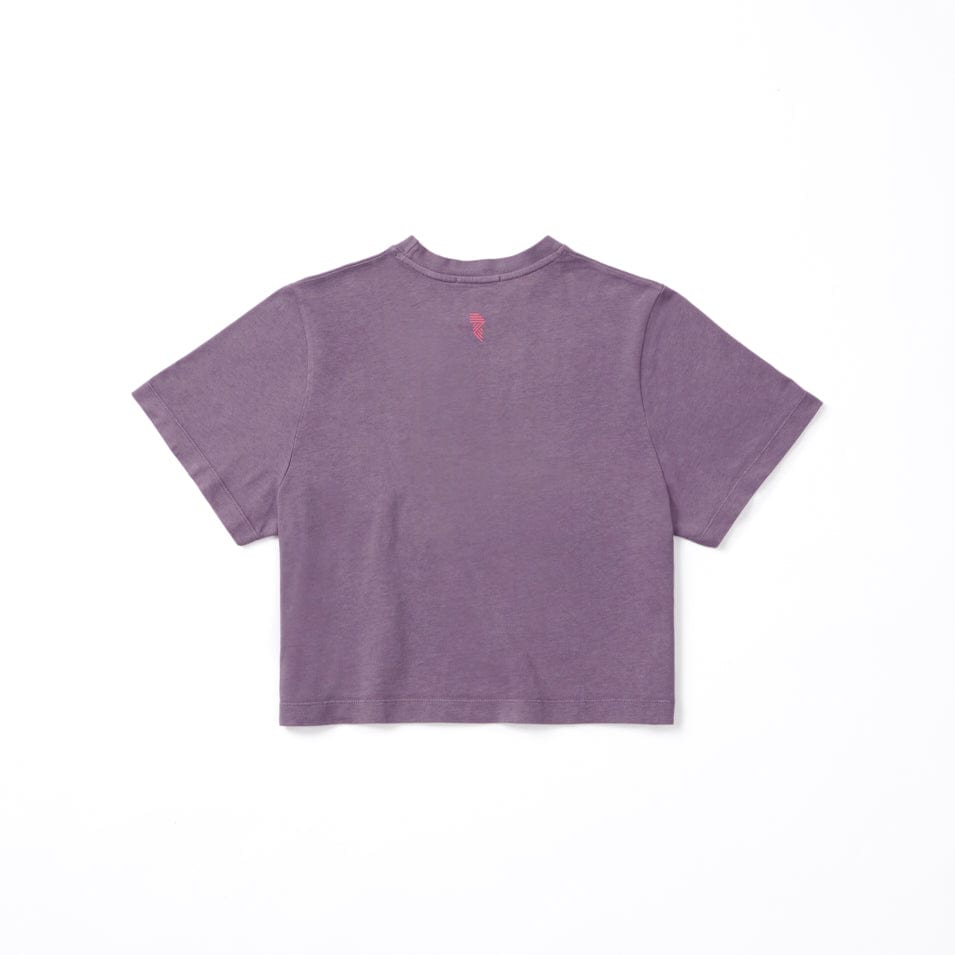 Stylish Deep Purple Crop Tee for Women - Trendy Casual Tops for Summer Outfits & Streetwear Fashion