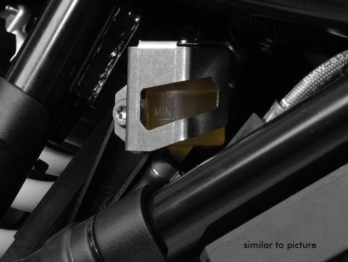 Touratech Rear Brake Reservoir Guard for BMW F800GS & F650GS (2012) - Durable Protection for Off-Road Adventures & Motorcycle Tours