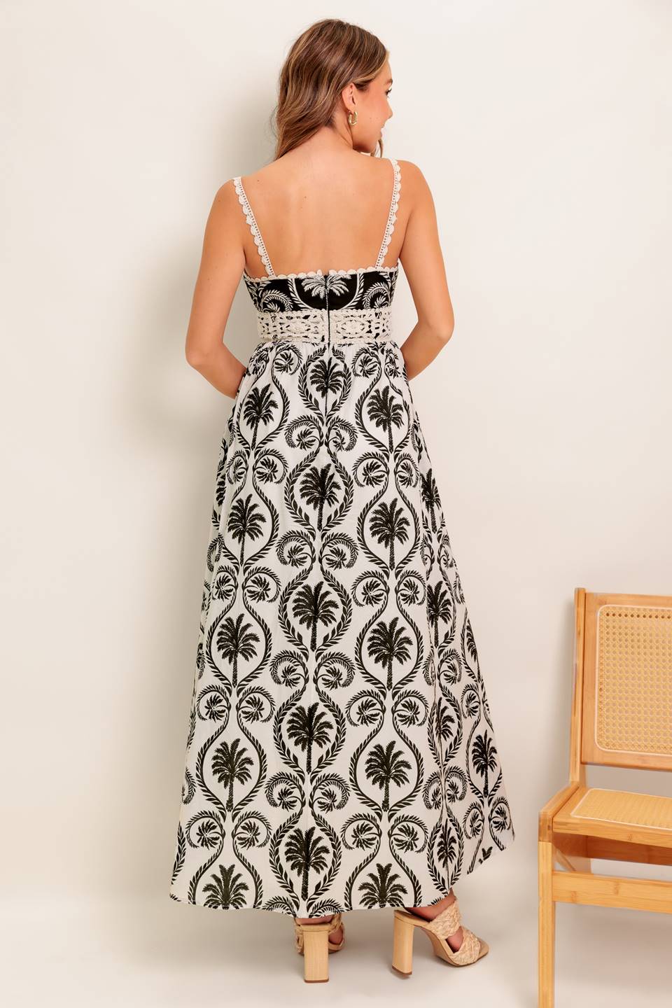 Meet Me for Tea Maxi Dress - Elegant Black Flowy Long Dress for Women | Perfect for Tea Parties, Brunch & Summer Outings