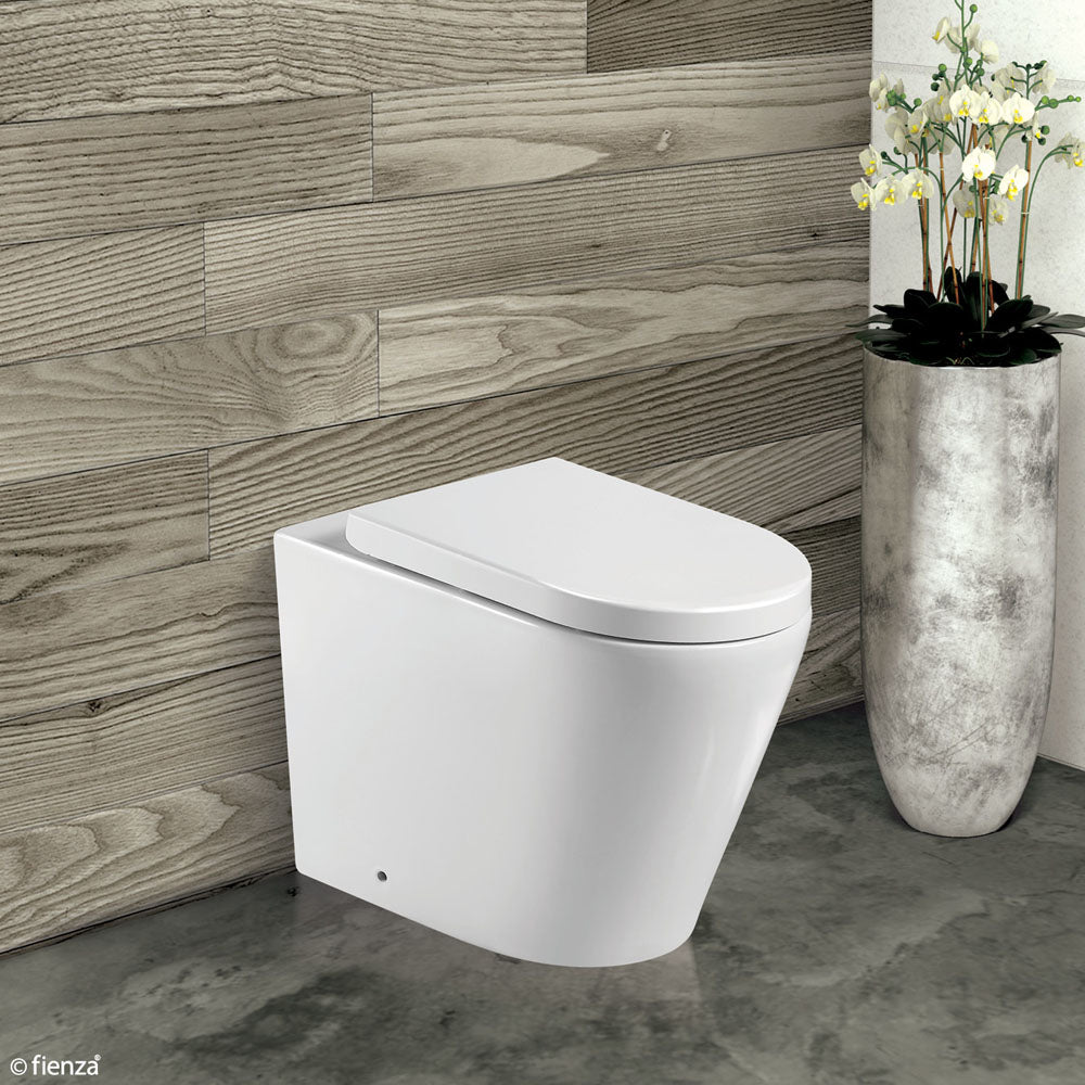 Fienza Isabella Wall-Mounted Bathroom Vanity Set - Gloss White Finish for Modern Bathrooms | Perfect for Small Spaces & Contemporary Home Decor