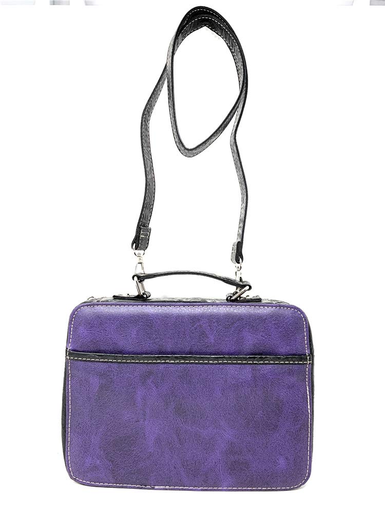 Western Embroidery Scripture Women's Rhinestone Cross Bible Verse Handbag Wallet - 5 Colors - Church, Bible Study & Sunday Service Accessory