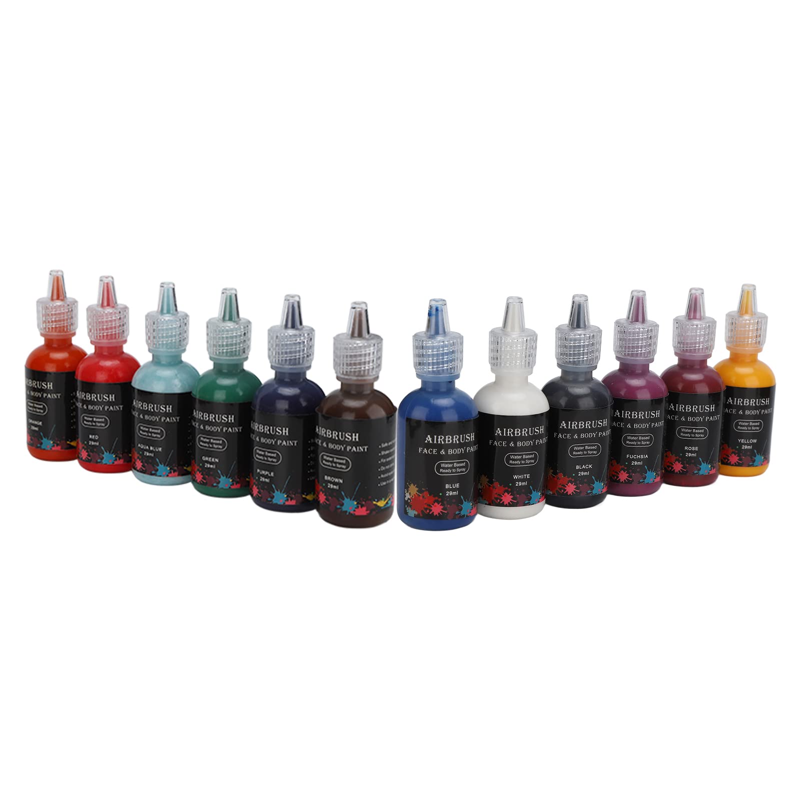 Safe & Quick-Dry Body Makeup Paint Set for Face & Body - Non-Toxic, Waterproof & Long-Lasting - Perfect for Halloween, Cosplay, Costume Parties & Body Art
