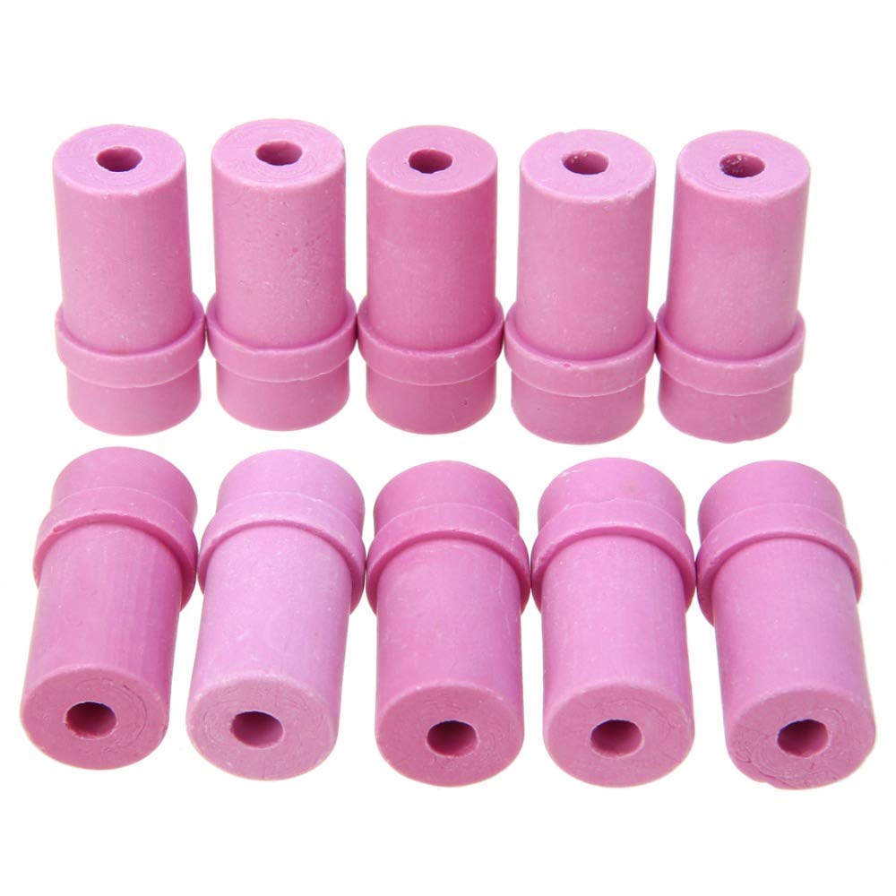 10Pcs 5mm Ceramic Sandblaster Nozzles - High Performance Air Siphon Sand Blasting Gun Replacement Parts for Metal, Wood & Glass Surface Cleaning & Restoration