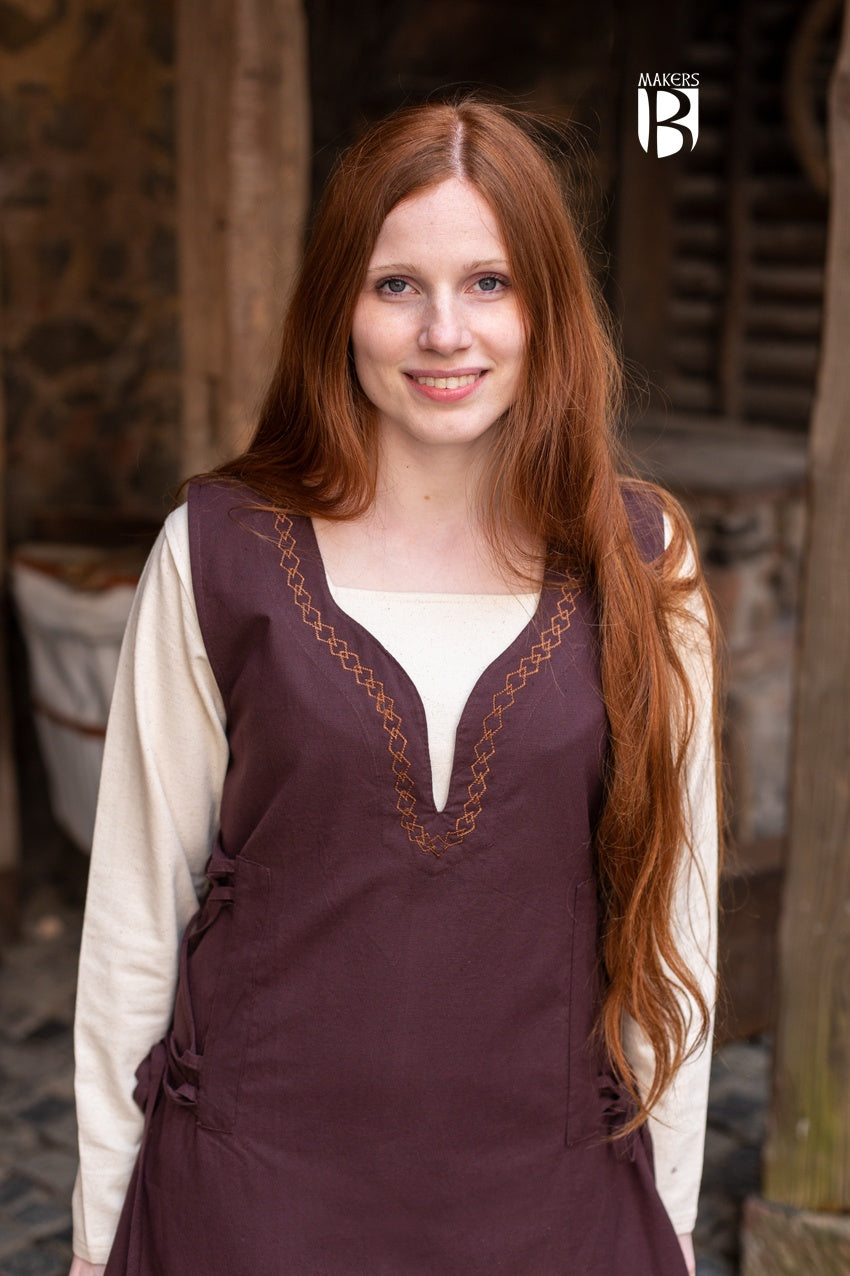 Elegant Lannion Brown Dress for Women - Perfect for Weddings, Parties & Special Occasions