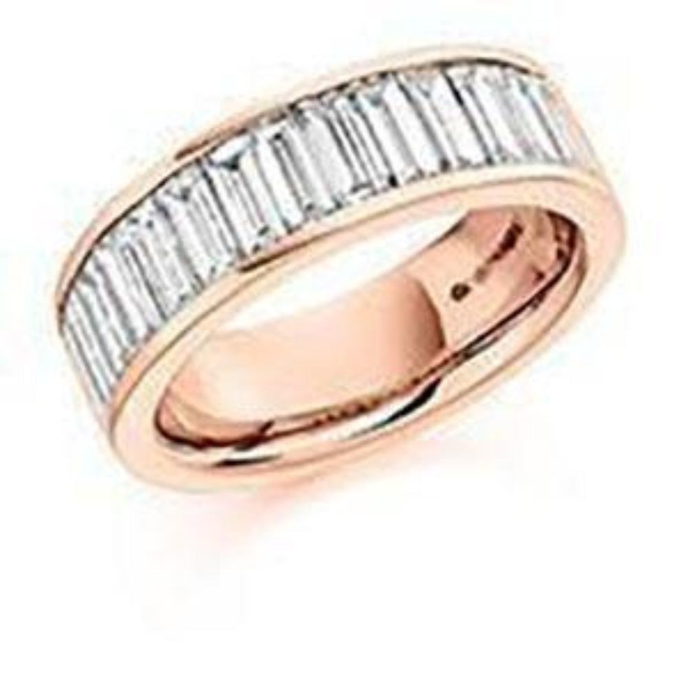 2.00ct Diamond Baguette Cut Half Eternity Ring for Women - Elegant Wedding Band, Anniversary Gift & Special Occasion Jewelry