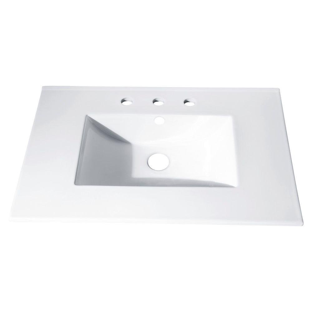 37 in. Vitreous China Top with Integrated Bowl (8