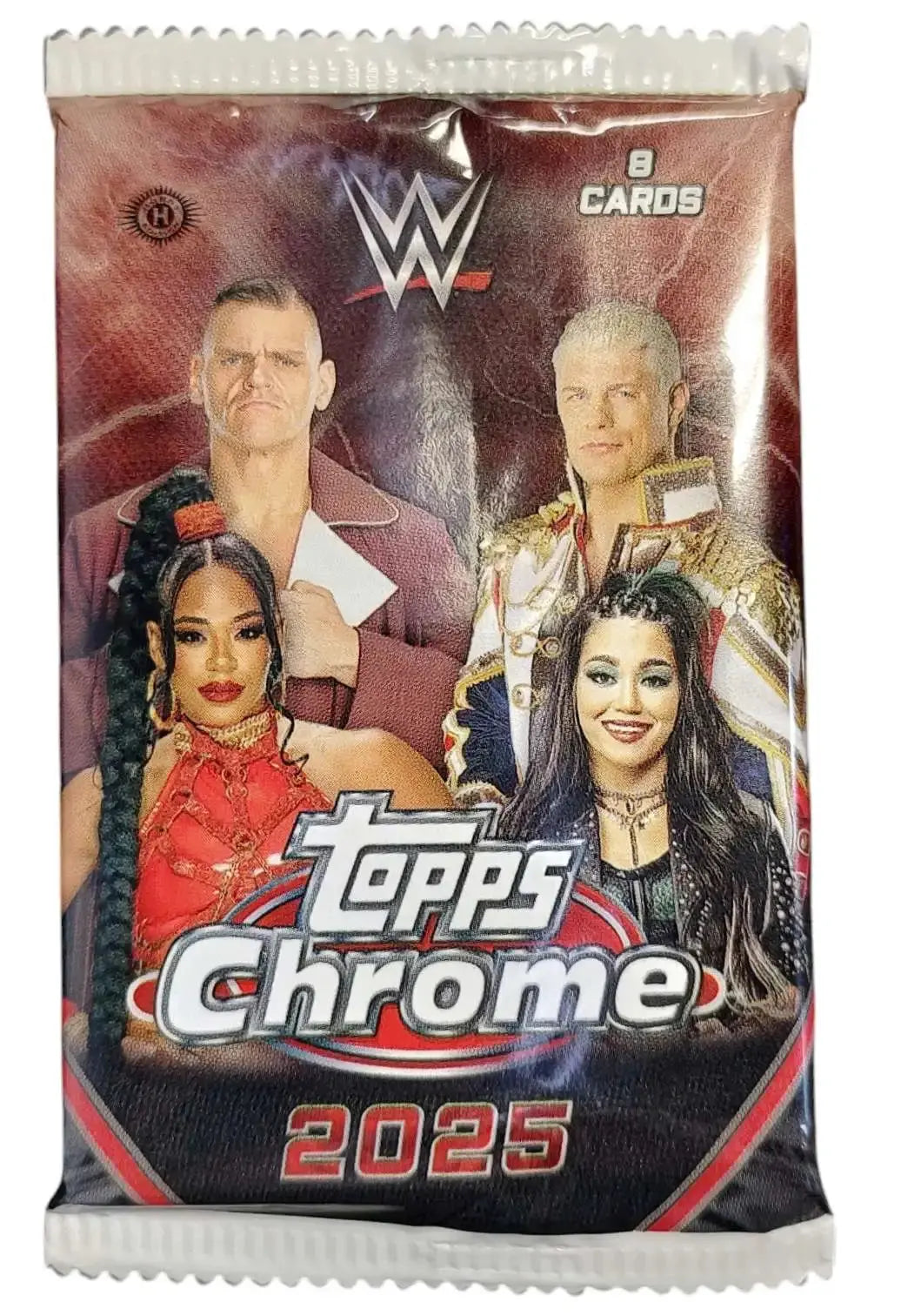 2025 Topps Chrome WWE Hobby Pack - Single Pack for Collectors | Authentic Wrestling Trading Cards for Sports Memorabilia Enthusiasts | Perfect for Gifts, Display, and Trading