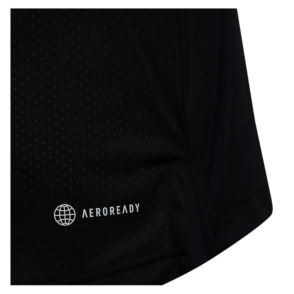 Boys Club Tennis T-Shirt - Black | Breathable Cotton Performance Tee for Junior Tennis Players & Casual Wear