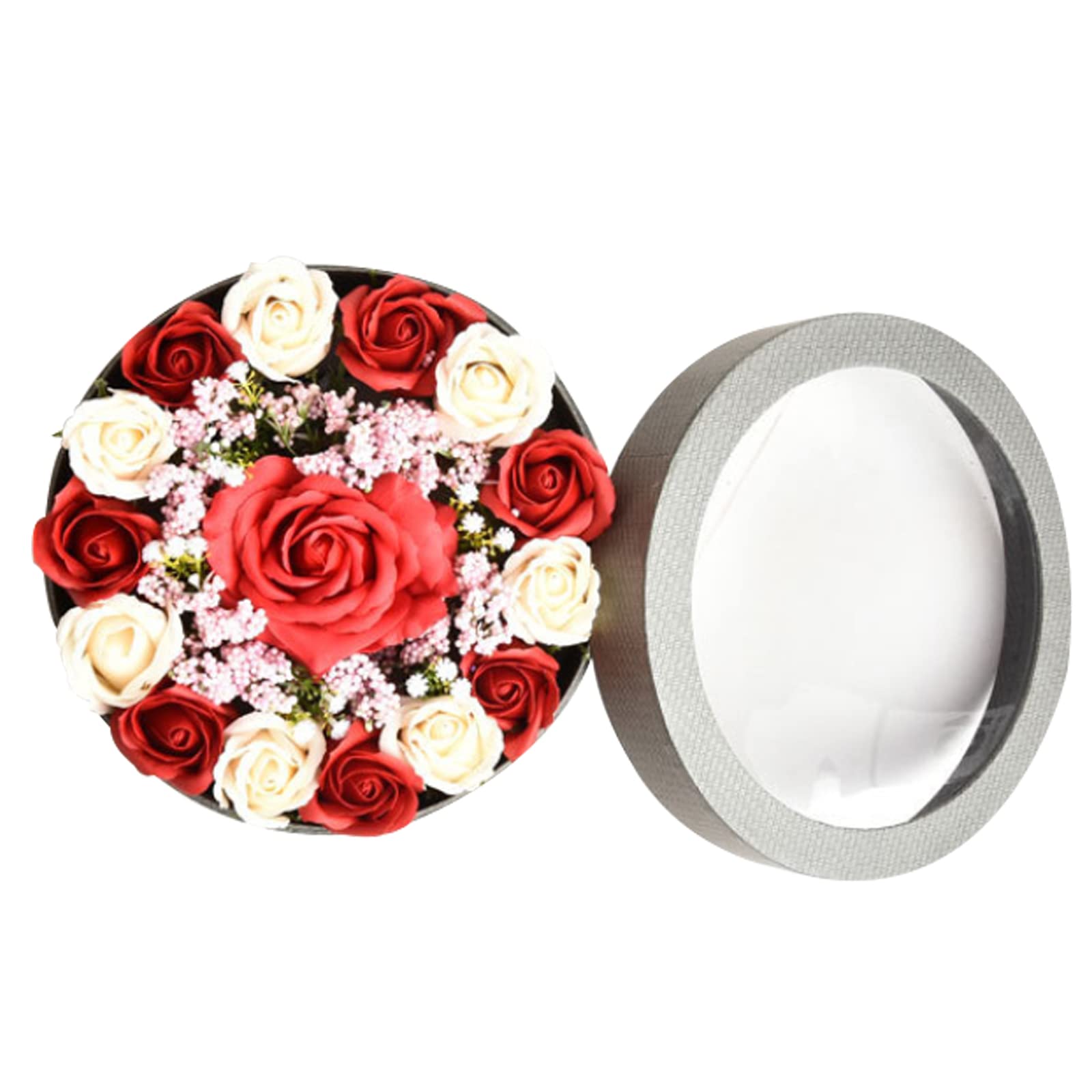 WANZPITS Valentine's Day Rose Soap Flowers - Floral Scented Bath Soap with Rose Petals for Women, Perfect Gift for Girlfriend, Wife, Mother on Birthday, Thanksgiving, Wedding Anniversary - Red | Romantic Bath & Home Decor
