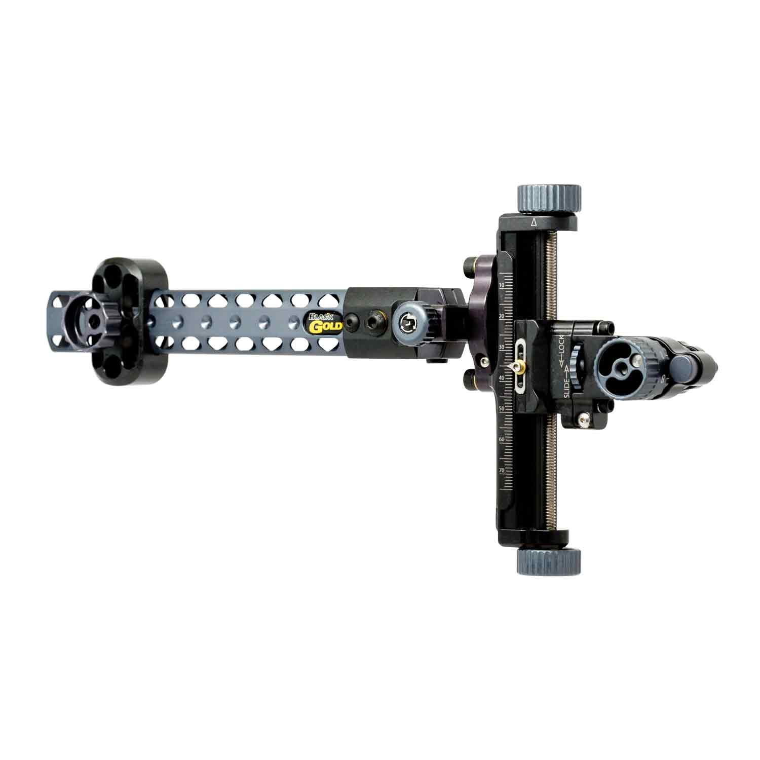 Black Gold Competition 2A Sight with 4 Wing Truss Dovetail - Precision Archery Sight for Target Shooting & Bow Hunting