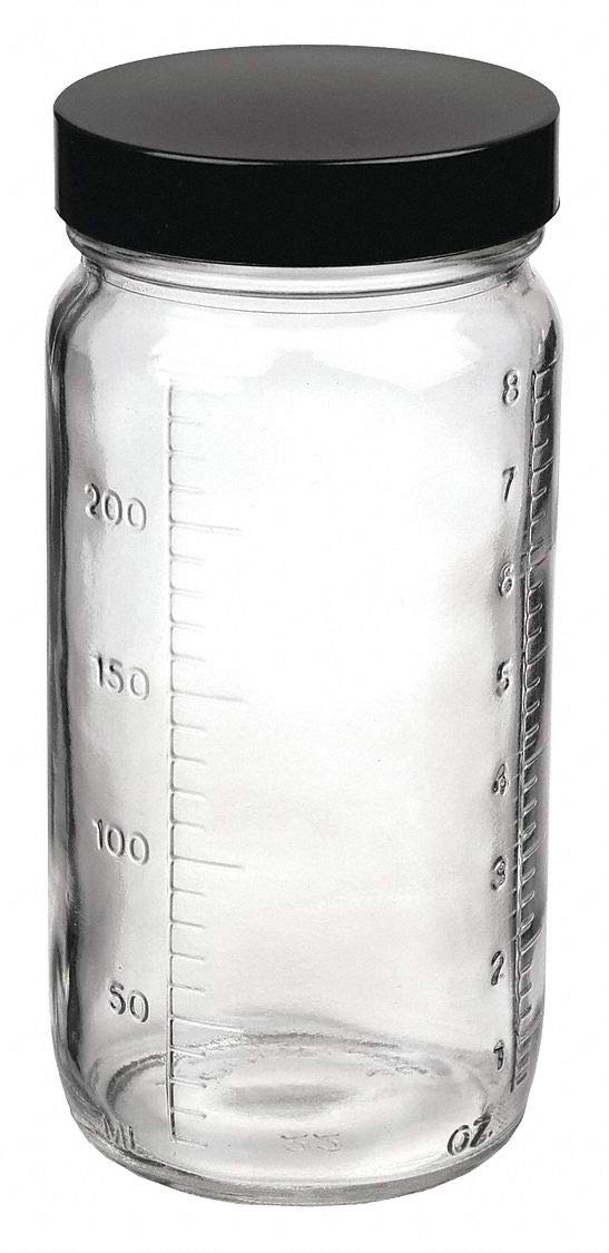 GLC-01552 Clear Round Glass Bottles 8 oz (24-Pack) - Perfect for DIY Crafts, Essential Oils, and Homemade Beauty Products