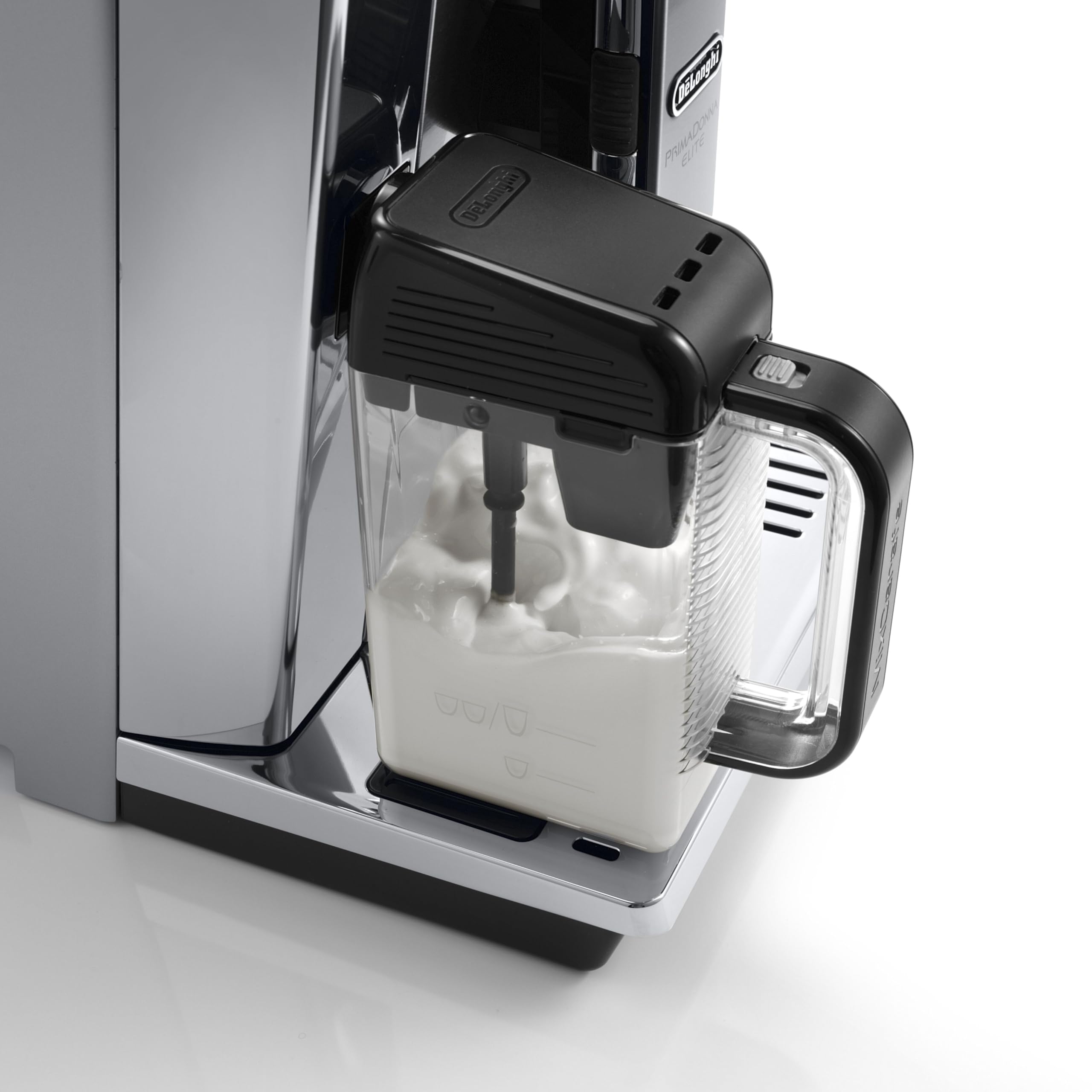 De'Longhi PrimaDonna Elite Experience ECAM650.85.MS Automatic Coffee Machine - 1L Stainless Steel Espresso & Cappuccino Maker with Silver Metal Finish | Perfect for Home, Office & Coffee Shops