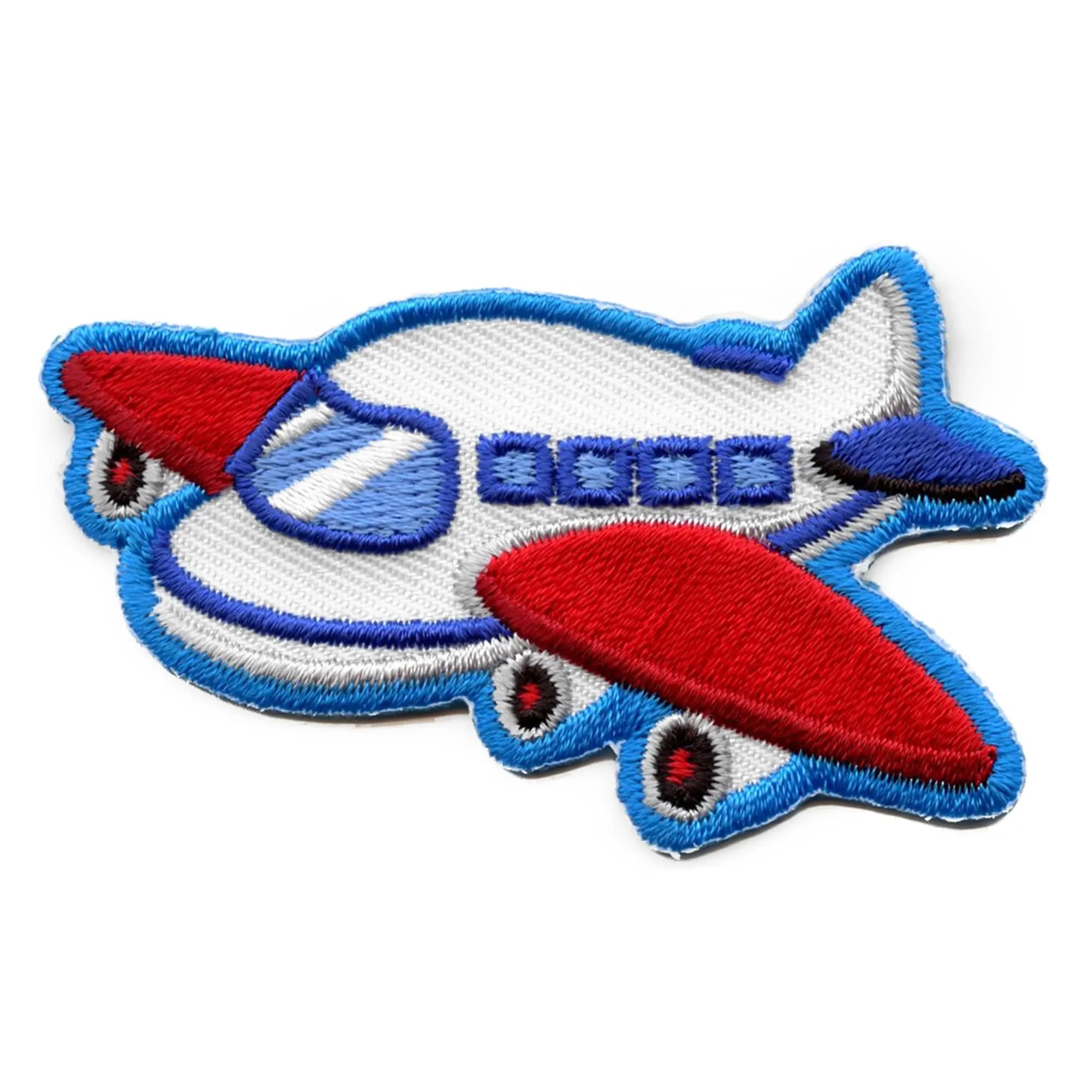 Airplane Patch - Embroidered Iron-On Aircraft Emoji for DIY Crafts, Jackets & Backpacks - Perfect for Aviation Enthusiasts & Travel Lovers