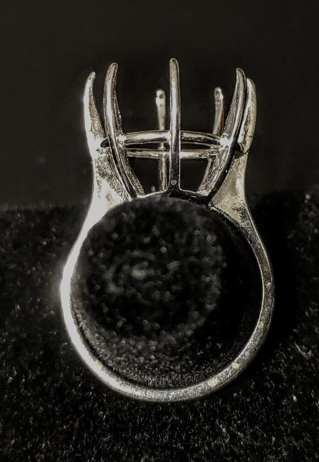 Solid Sterling Silver or 14kt Gold 9mm-20mm Deep Round Pre-Notched Blank Ring Shank Setting (Size 8) - Perfect for Jewelry Making, Custom Engagement Rings & DIY Craft Projects