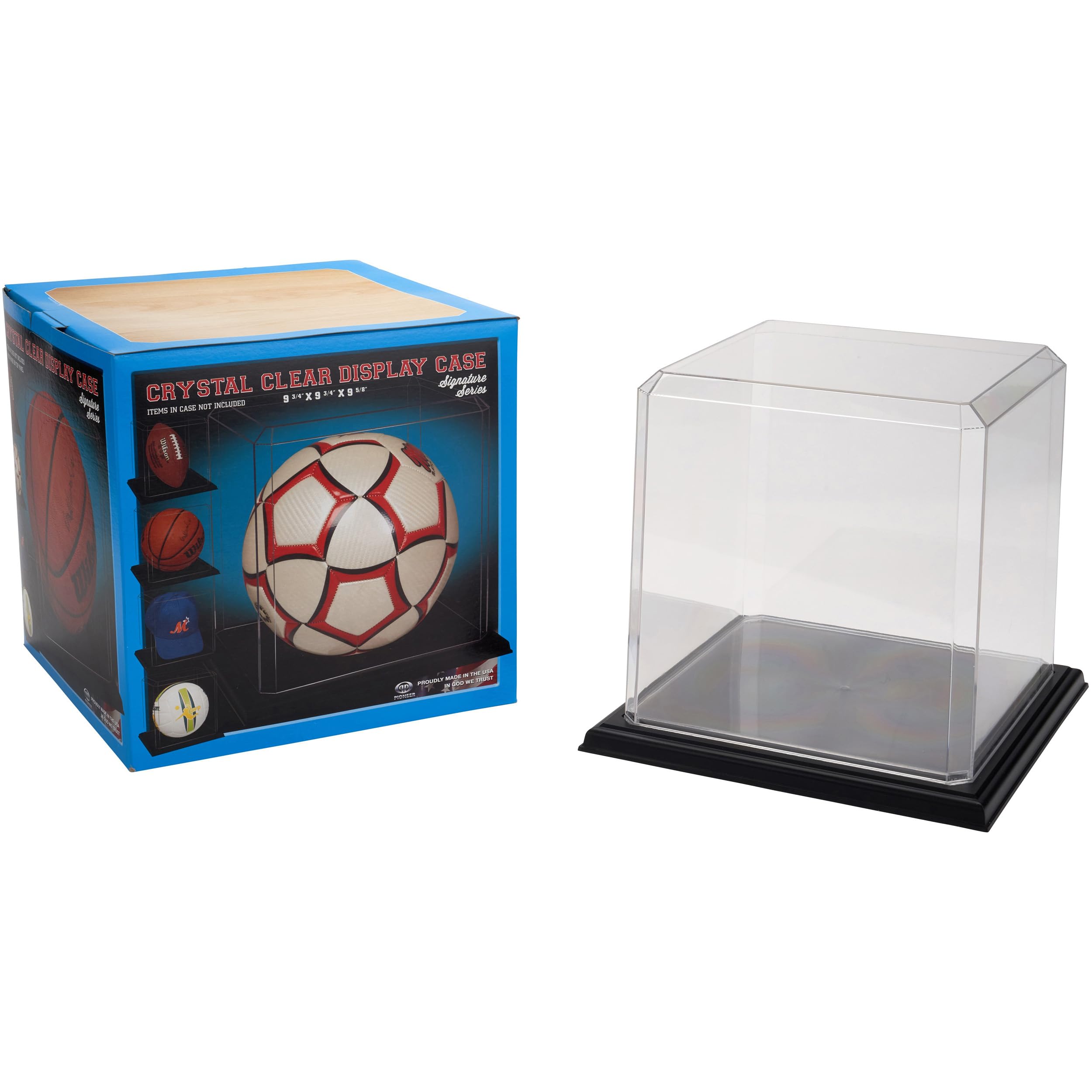 Pioneer Plastics 1010CPBASE Clear Plastic Display Case with Base - 9.75