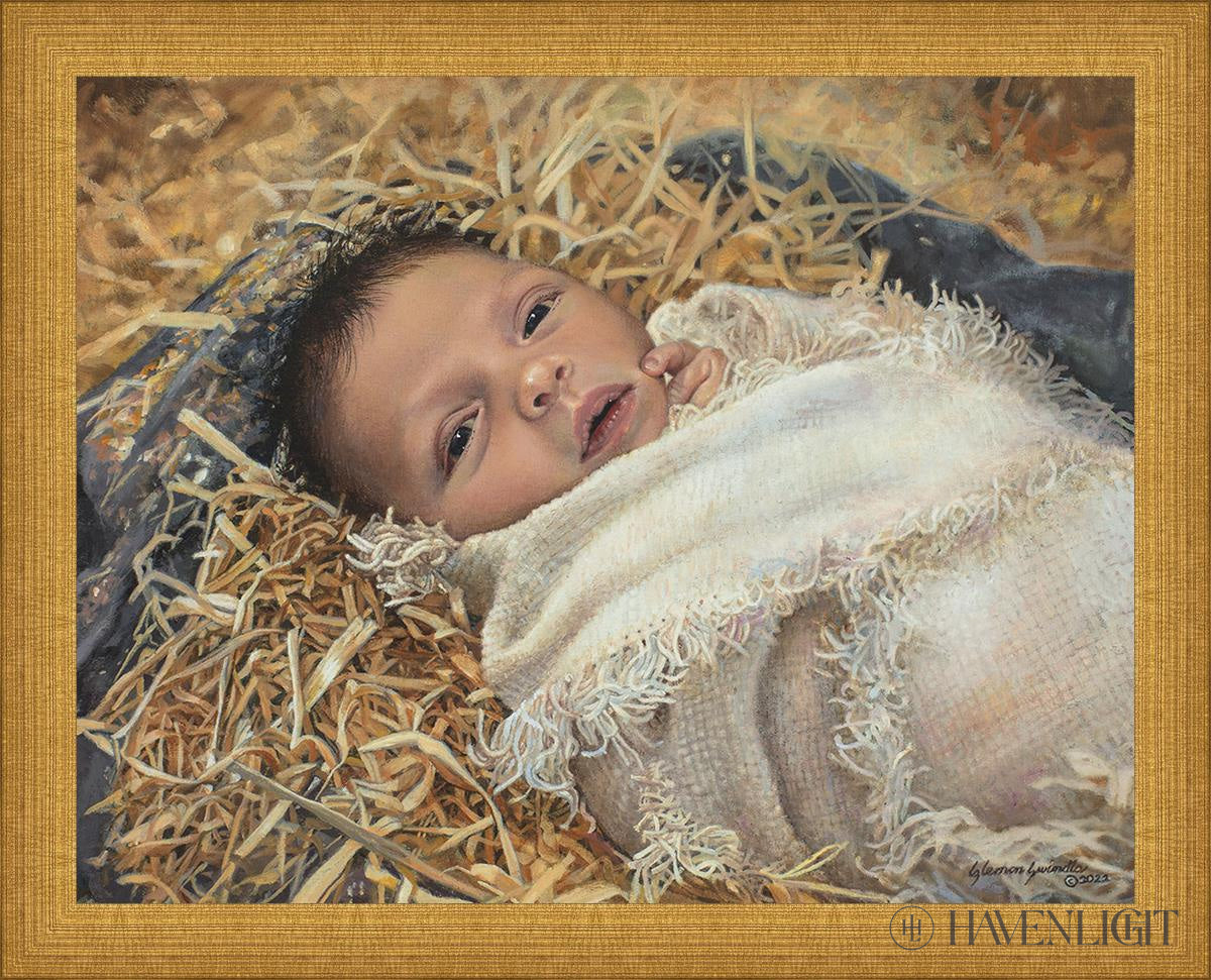 Born This Day by Liz Lemon Swindle - Inspirational Christian Art Print for Home & Office Decor - Perfect for Christmas Gifts & Holiday Wall Art