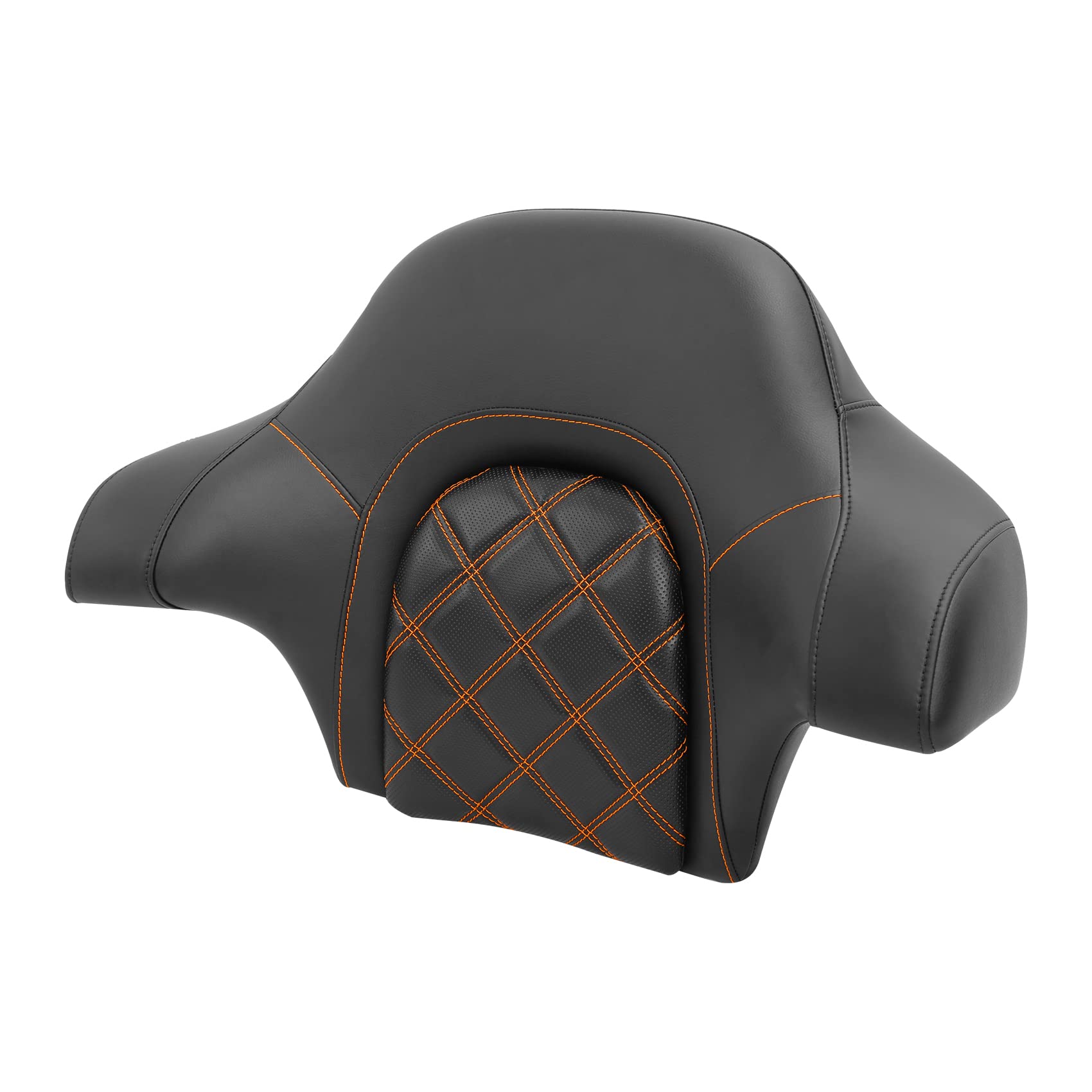 Harley Davidson Touring Road King Street Electra Glide TCMT King Chopped Wrap Around Backrest 2014-2022 (Style A#4) - Comfortable Motorcycle Seat Back Support for Long Rides & Road Trips