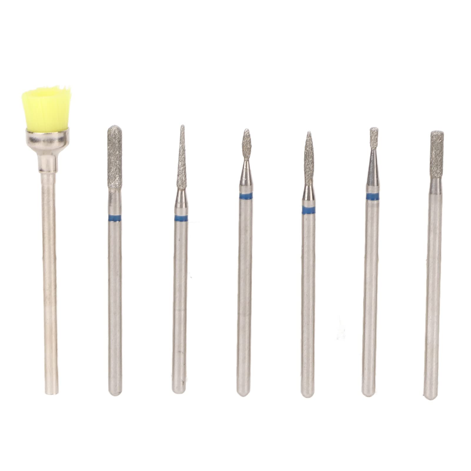 7-Piece Professional Manicure Drill Bit Set - Nail Drill Bits & Polisher for Acrylic, Gel Nails - Perfect for Manicure, Pedicure & Nail Polishing at Home or Salon