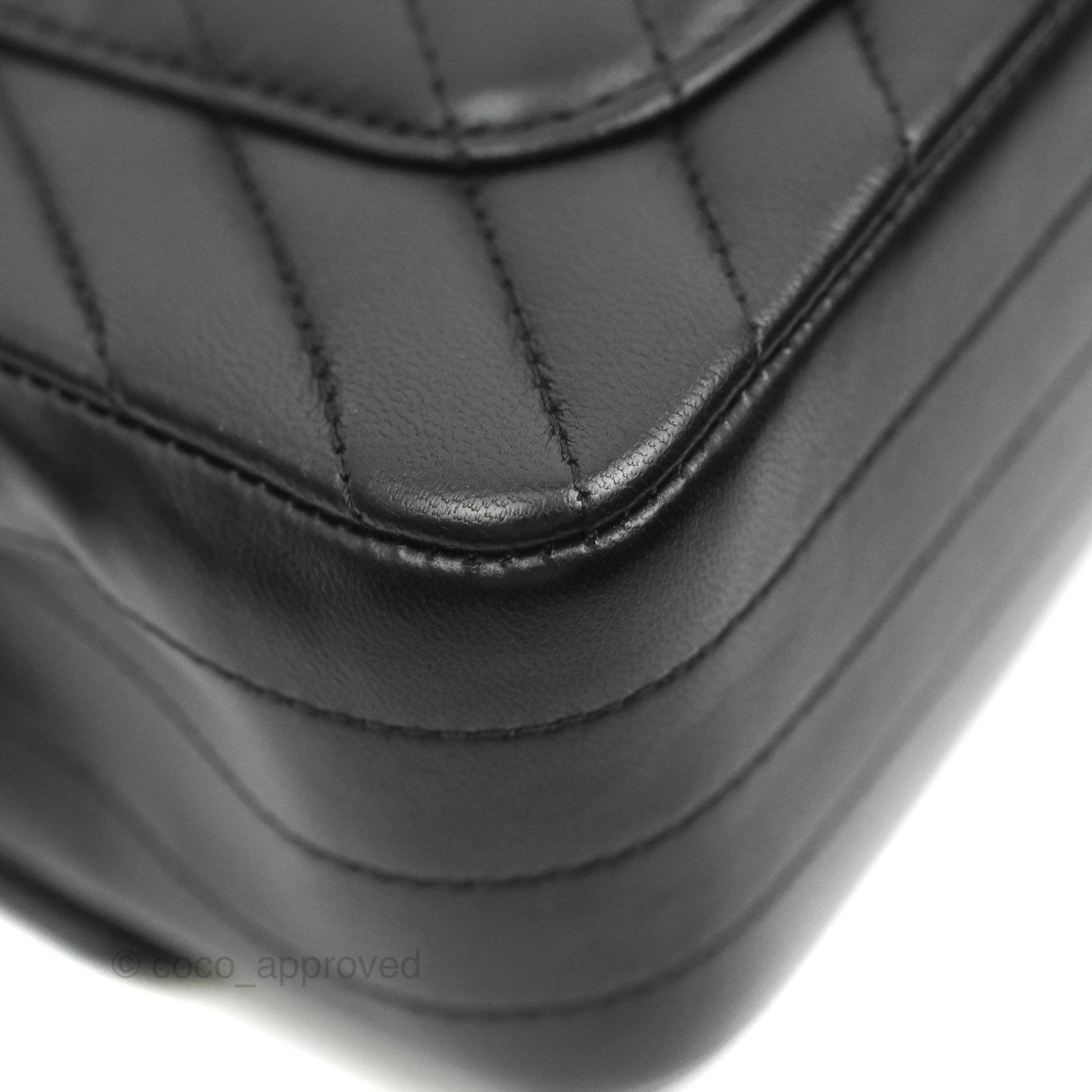 Chanel Chevron Mini Rectangular Flap Bag in Black Lambskin Leather with Gold Hardware - Perfect for Evening Events & Luxury Fashion Accessories
