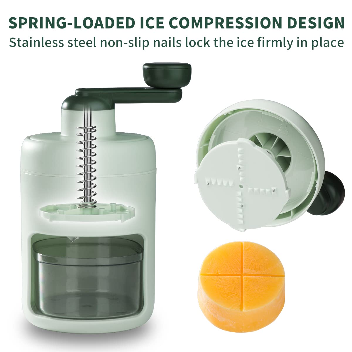 Commercial Shaved Ice Machine - Electric Snow Cone Maker & Ice Crusher for Home Use with Free Ice Cube Trays - Perfect for Parties, Events & Summer Treats