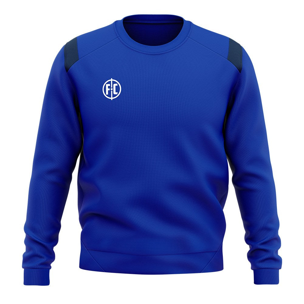 FC Contrast Sweatshirt - Royal Blue & Navy Pullover Hoodie for Men & Women | Casual Streetwear, Gym, Lounge & Outdoor Activities