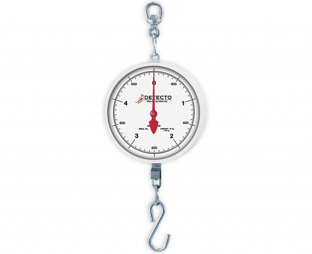 Cardinal Detecto MCS-20H Digital Hanging Hook Scale - 20kg/44lb Capacity, Portable Heavy Duty Weighing Scale for Fishing, Hunting, Shipping & Industrial Use