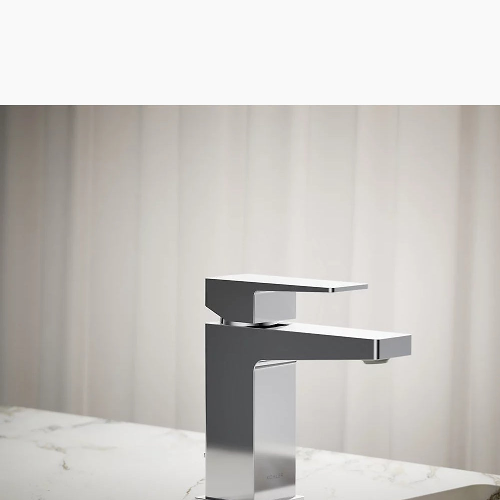 KOHLER Honesty Single Handle Bathroom Sink Faucet 1.2 GPM Chrome Finish - Perfect for Modern Bathrooms & Powder Rooms
