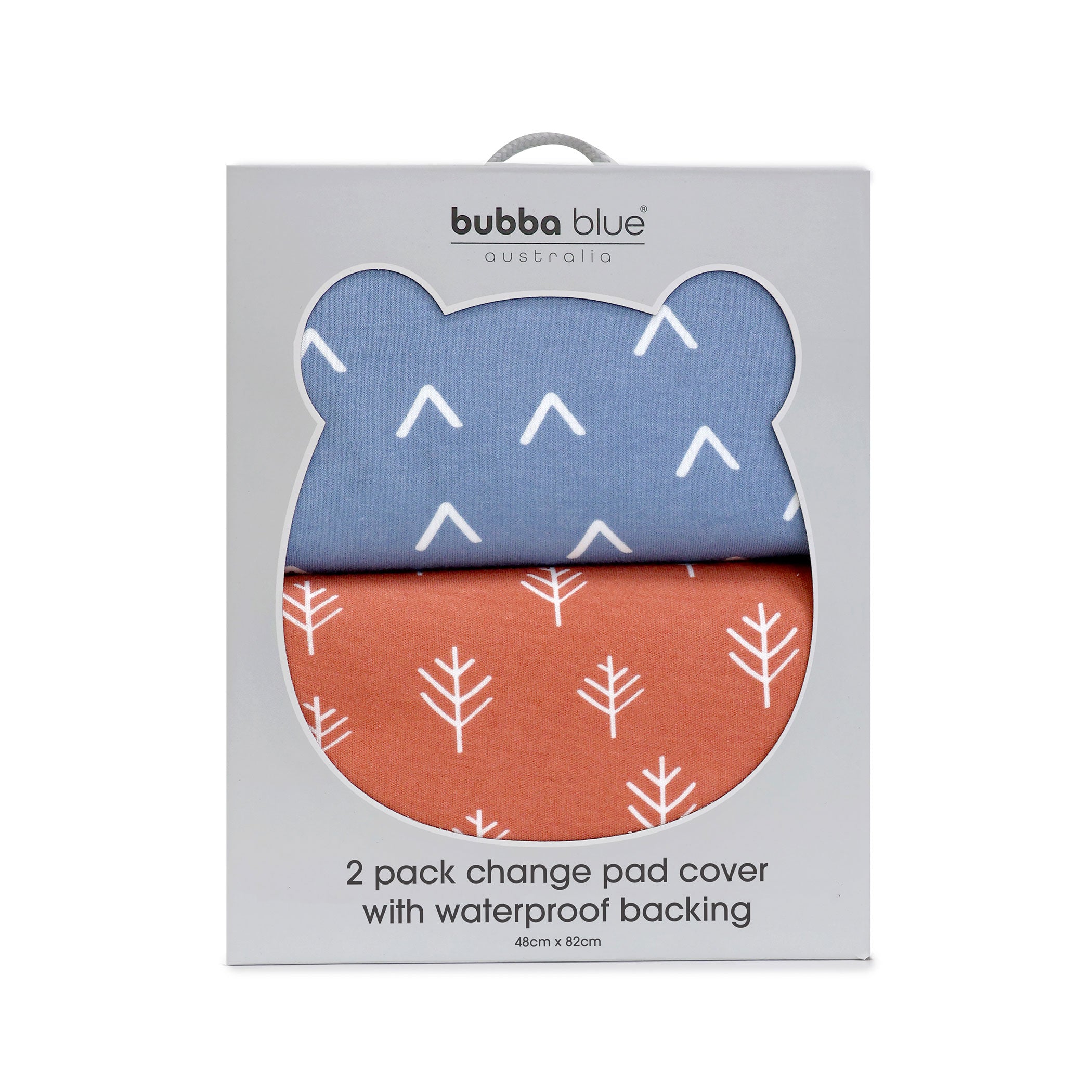Nordic 2-Pack Waterproof Changing Pad Covers - Soft Denim & Clay Colors for Baby Nursery | Ideal for Diaper Changes, Travel & Daycare Use