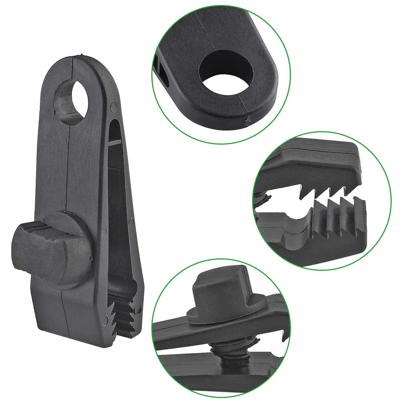 24 Pcs Heavy Duty Tarp Clips - Secure Outdoor Camping & Pool Covers