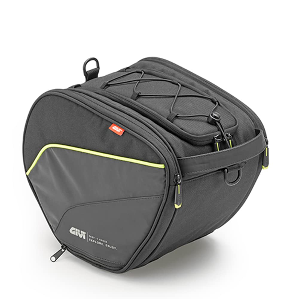 Givi Easy Bag Roller Tunnel Bag 15L - Waterproof Motorcycle Saddlebag for Harley, Honda, Yamaha - Perfect for Commuting, Road Trips & Adventure Riding (Black)