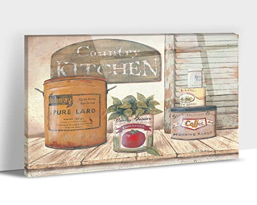Rustic Kitchen Canvas Framed-22