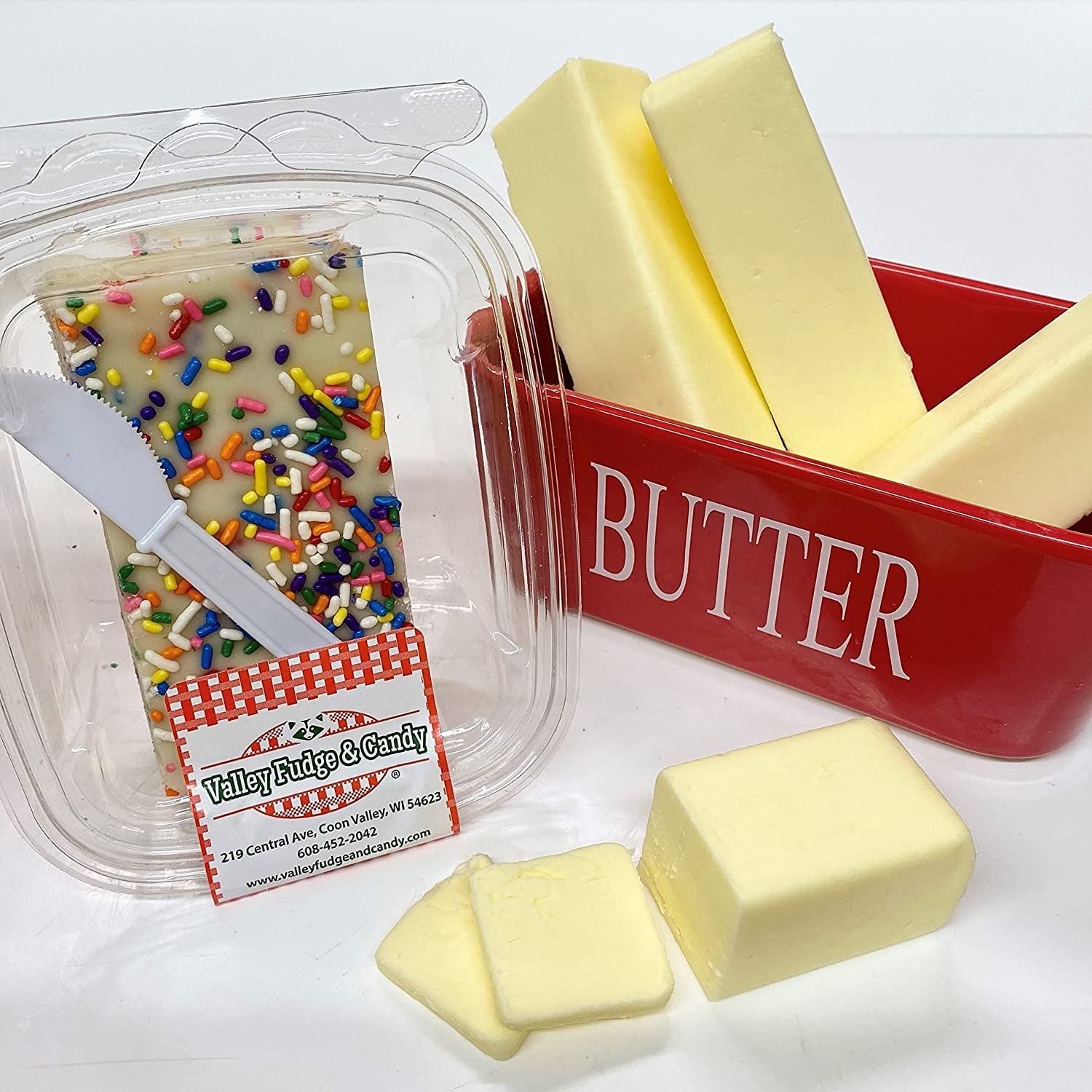 Valley Fudge Birthday Cake Flavor - 1lb Artisan Gourmet Candy with Real Butter | Fresh Homemade Fudge for Parties, Gifts & Dessert Platters