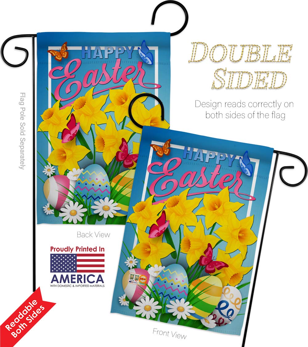 Daffodils Easter Spring Double Sided Garden Flags Kit - 28
