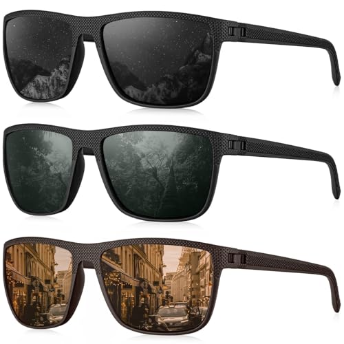 (3 Pack) Black/G15/Brown