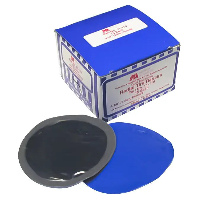 Heavy Duty AA Round Tire Repair Patch Kit - Self-Vulcanizing Rubber for Car, Bike & Motorcycle Tires - Emergency Roadside Flat Tire Fix for On-the-Go Repairs