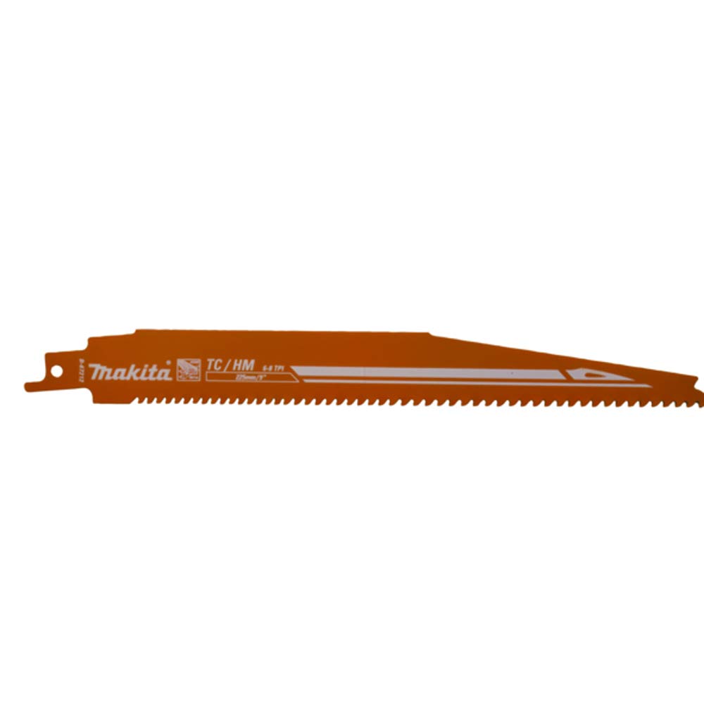 Makita B-67212 Reciprocating Saw Blades - 3-Pack High-Performance Orange Construction Blades for Wood & Metal Cutting - Ideal for Demolition, Renovation & DIY Projects