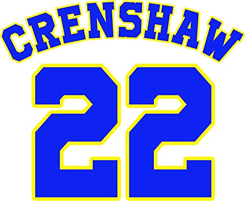 Love and Basketball Crenshaw 22 Vinyl Decal - 5 Inch Wall Art, Laptop Sticker, Bumper Decal - Perfect for Sports Fans, Room Decor & Car Accessories