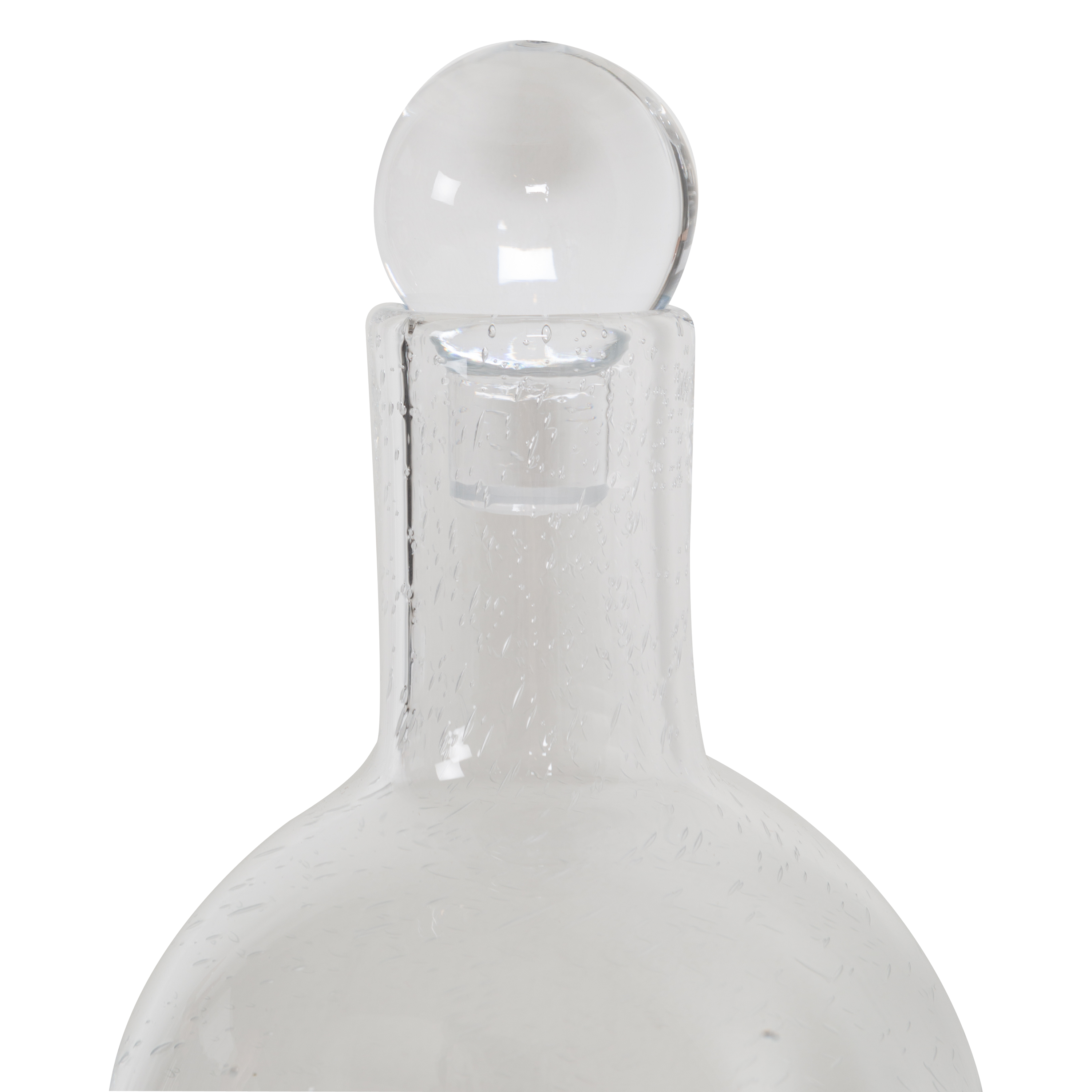 Premium Bubble Glass Carafe with Elegant Design - Perfect for Serving Wine, Juice & Water at Parties, Weddings & Home Dining - 750ml Clear Glass Pitcher with Ergonomic Handle