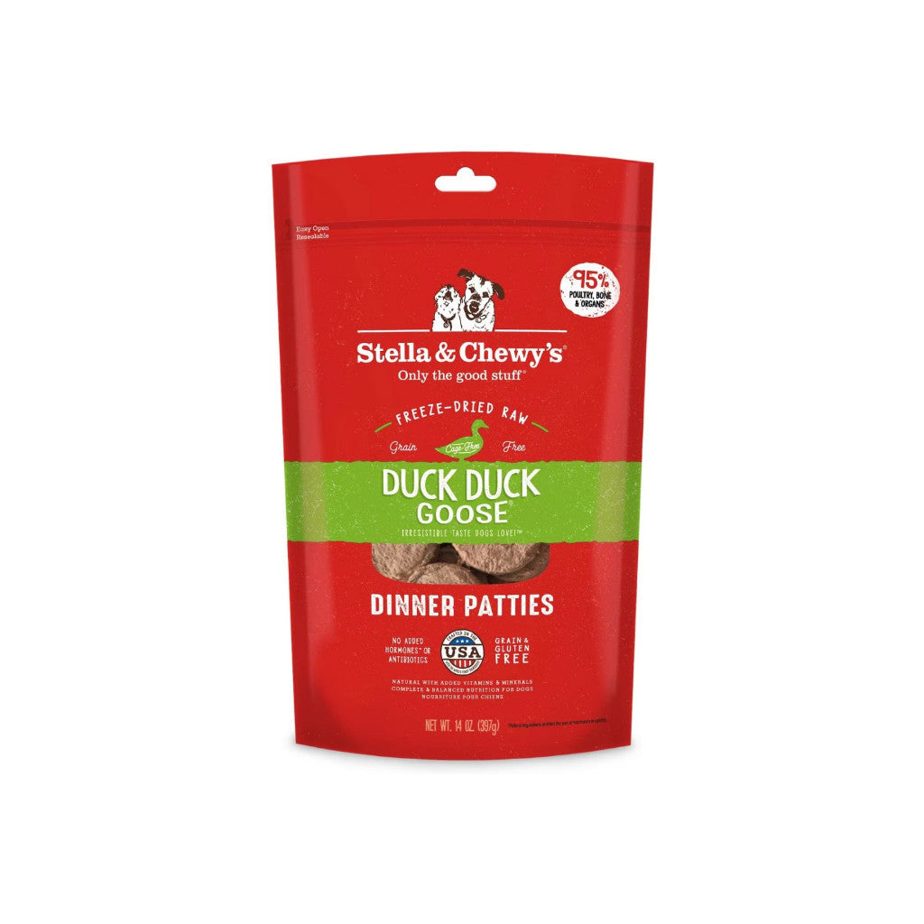 Stella & Chewy's Freeze-Dried Raw Dinner Patties for Dogs - 14oz & 25oz Sizes | Grain-Free, High-Protein, Complete Nutrition for Healthy Digestion | Perfect for Small & Large Breeds, Travel & Training Treats