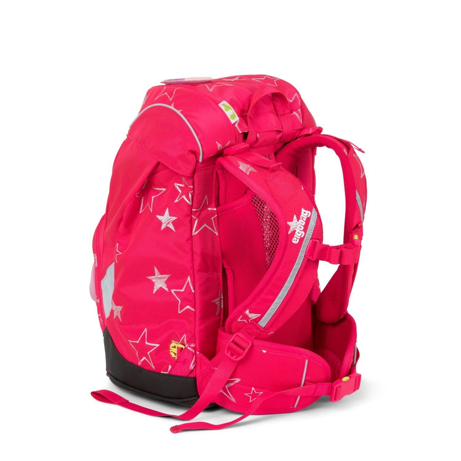 Ergobag Prime School Backpack for Kids - Lightweight, Durable & Comfortable | CinBearella Pink Stars Design | Perfect for School, Travel & Daily Use