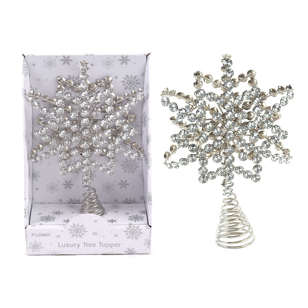 10-Piece Sparkling Christmas Tree Topper Set in Open Box - Perfect for Holiday Decorations & Festive Home Decor
