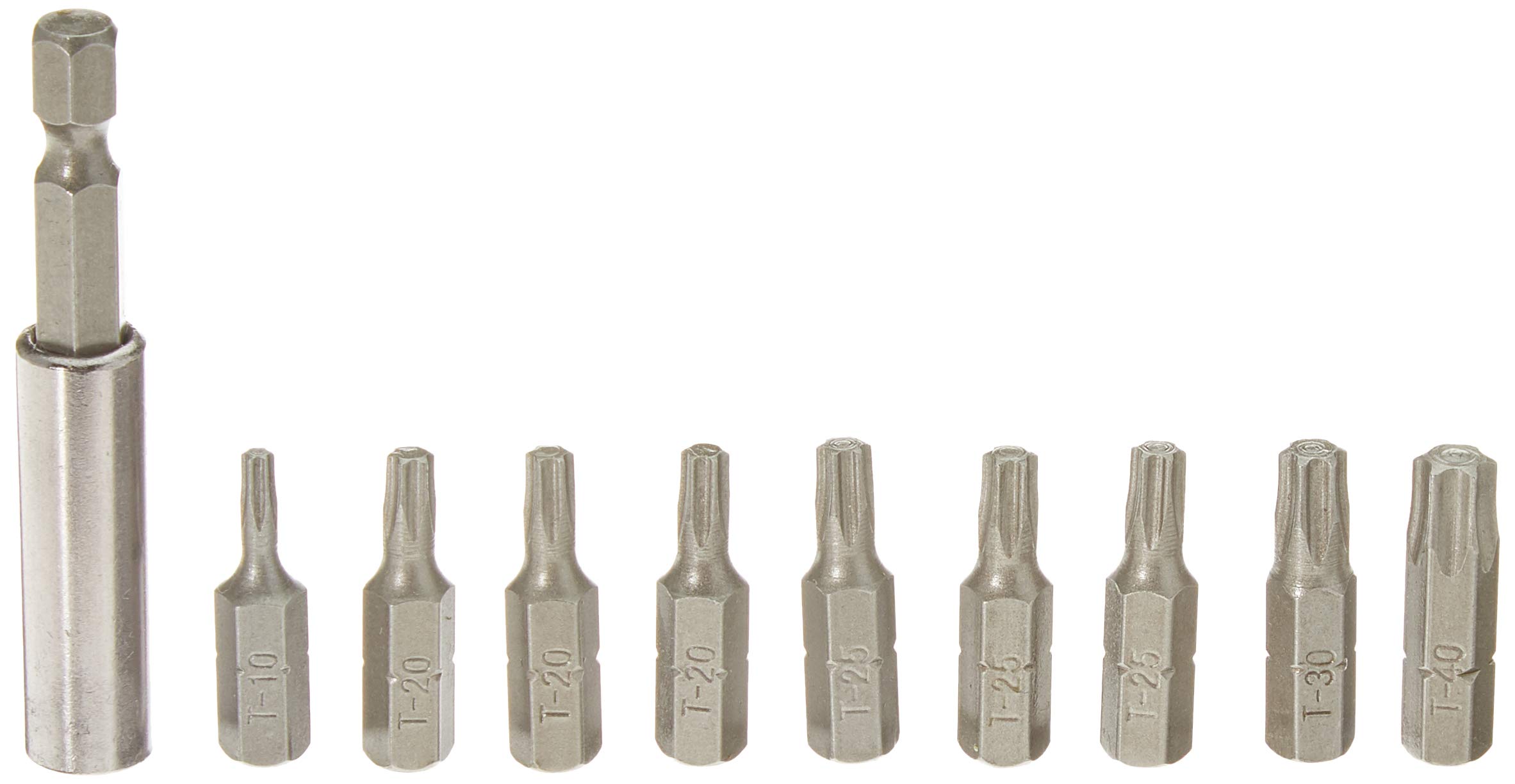 RYOBI 10-Piece Torx Screwdriver Bit Set - T10 to T40 Sizes - Premium Black & Green Bits for DIY Projects, Furniture Assembly & Automotive Repairs
