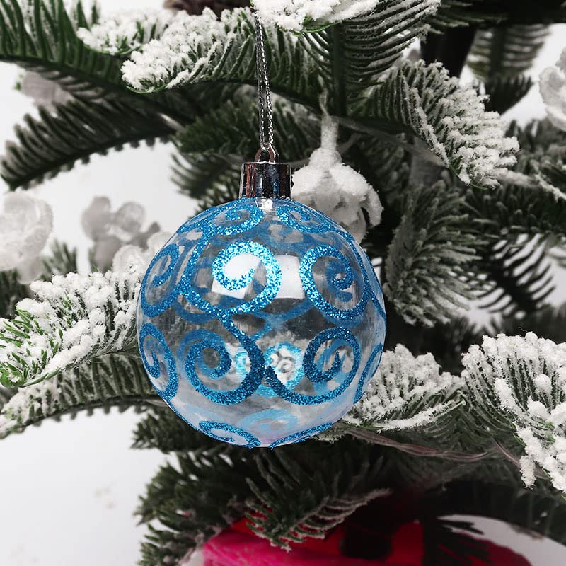 12Pcs 6cm Shatterproof Christmas Baubles - Durable Xmas Tree Ornaments & Hanging Decorations for Holiday Home, Party, and Festive Gift Giving