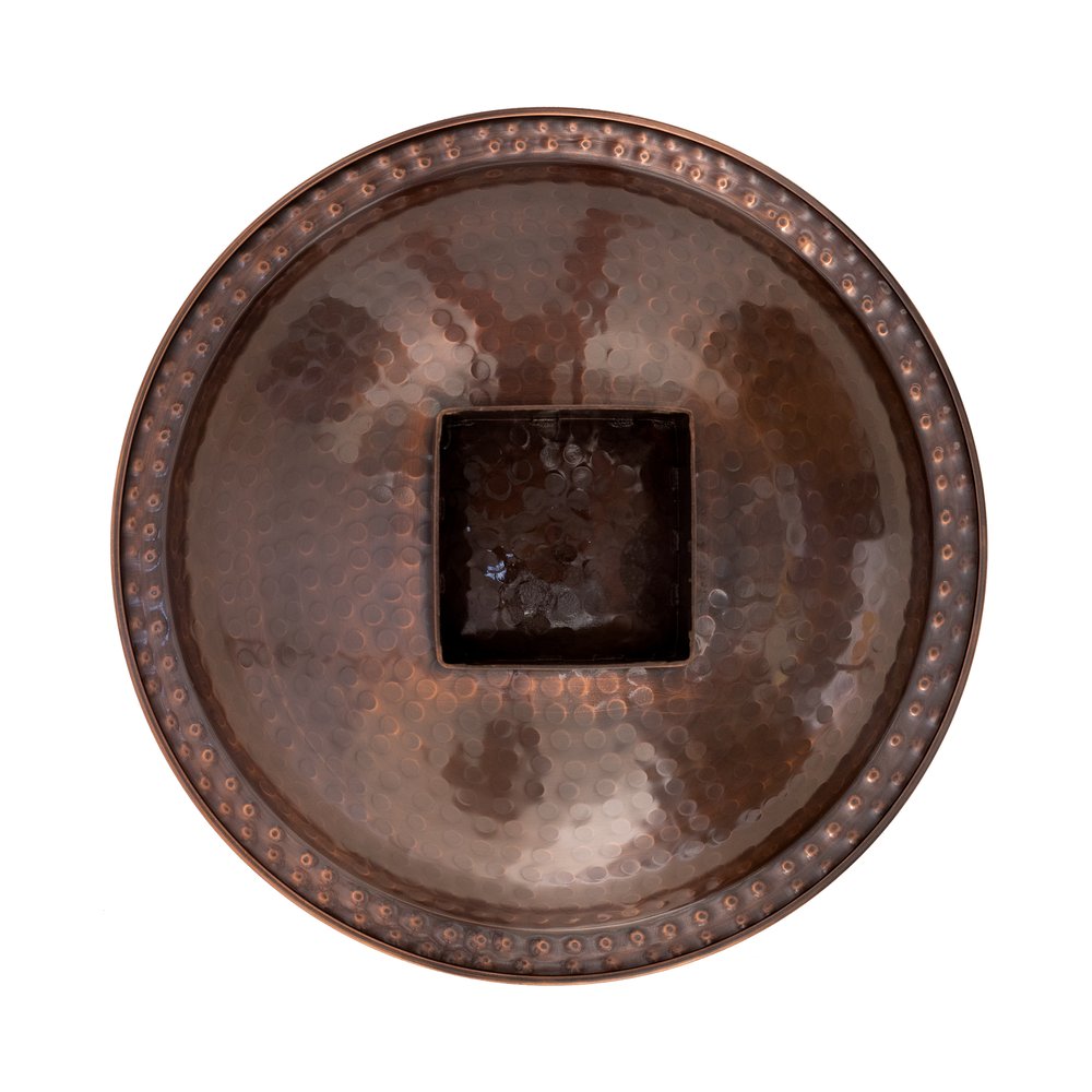 Achla Designs Hammered Copper Birdbath for 4x4 Post - Outdoor Garden Decor for Birds & Wildlife - Perfect for Backyard, Patio, and Garden Decorations