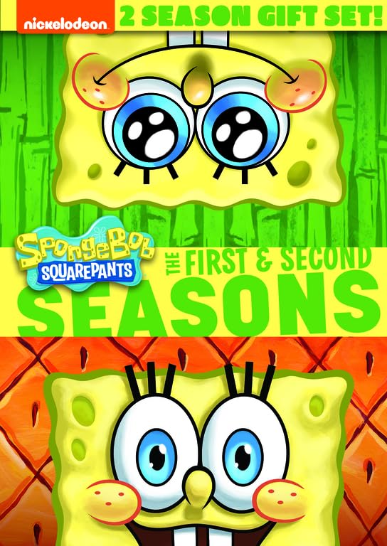 Spongebob Squarepants Complete Seasons 1-2 DVD Set | Classic Animated Comedy Series for Kids & Adults | Perfect for Family Movie Nights & Birthday Gifts